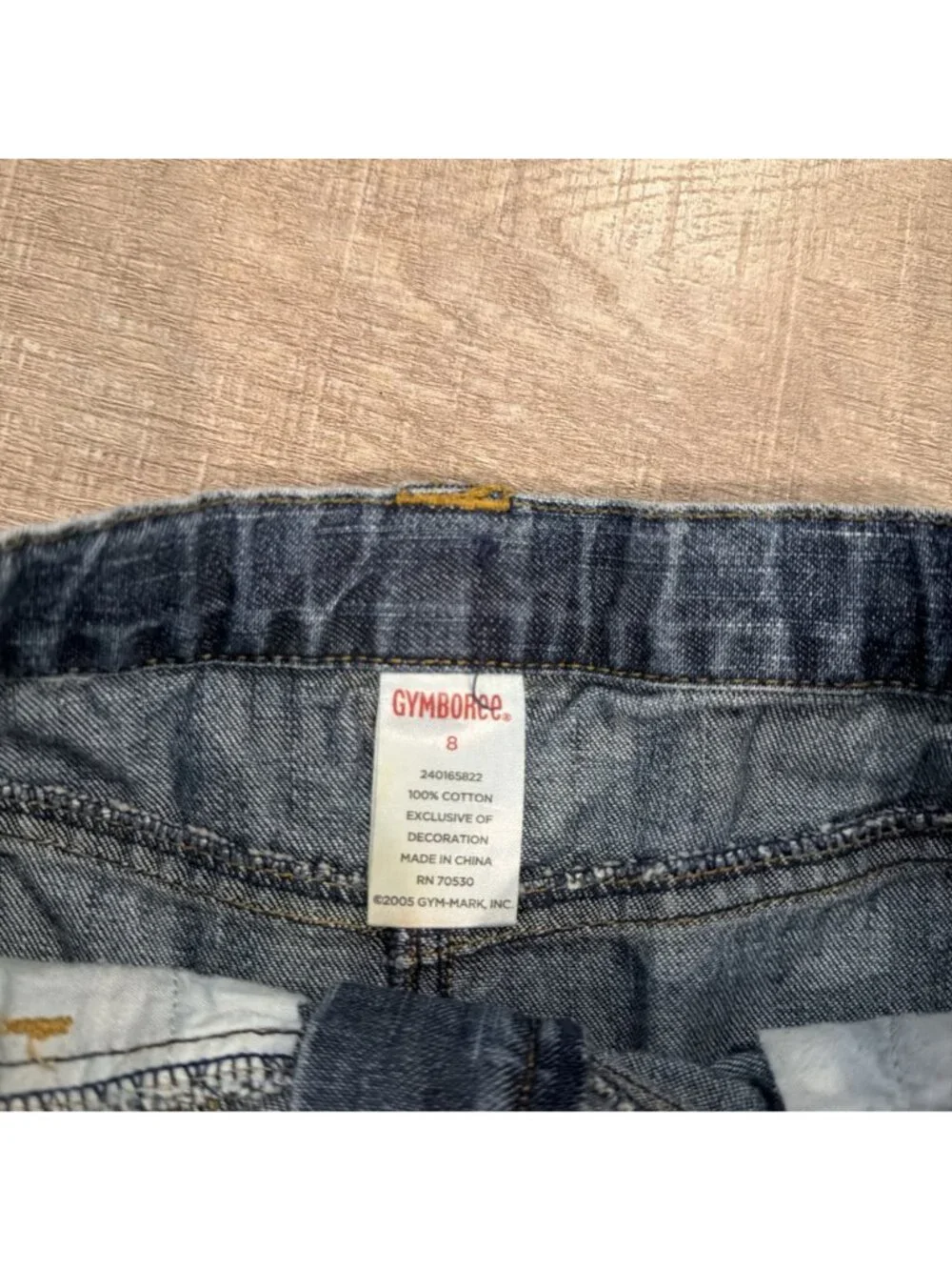 GYMBOREE GIRLS SIZE 8 DENIM SKIRT FLORAL FOX